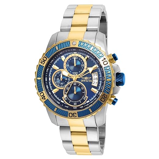 Invicta Relógio Masculino 22415 Pro Diver Mostrador Analógico Quartzo Dois Tons, Aço inoxidável, Relógio de quartzo, mergulhador