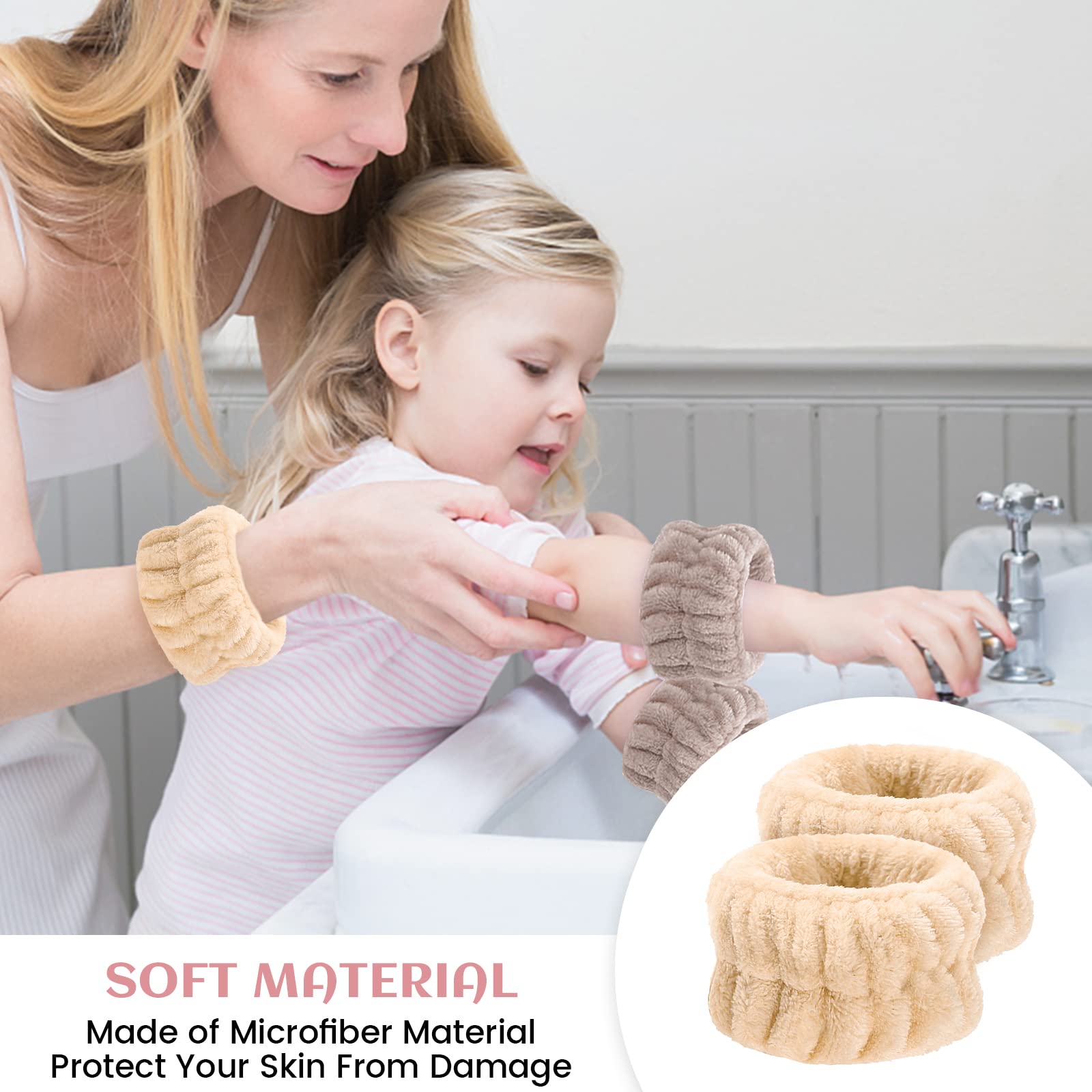 10-teiliges Handgelenk-Waschband-Set, Gesichtswäsc Produktbild-Vorschau 3
