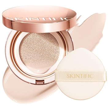 SKINTIFIC Full Coverage Cushion Foundation #01C Rose Ivory