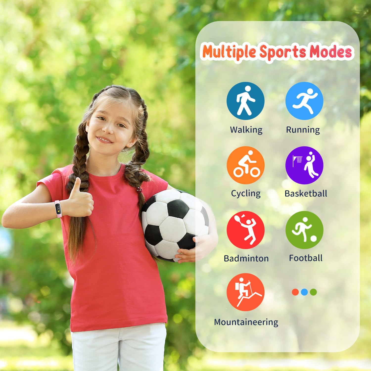 Orologio Smartwatch Bambini Sportivo Smart Watch: Bambino Bambina con Cardiofrequenzimetro da Polso Contapassi Pressione Sanguigna per Ragazzo Ragazze Orologi Digitale Impermeabile per Android iOS