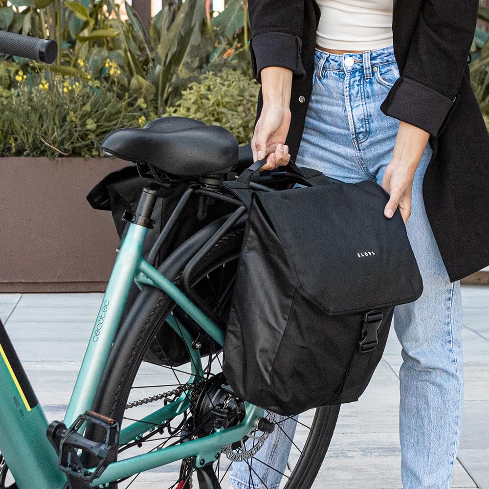 Cecotec Bicicleta Eléctrica de Ciudad Urban. 250W, Ruedas de 28", 90Km de Autonomía, Batería 460 WH, Suspension Delantera, Cambio Shimano de 7 Velocidades y Doble Disco de Freno