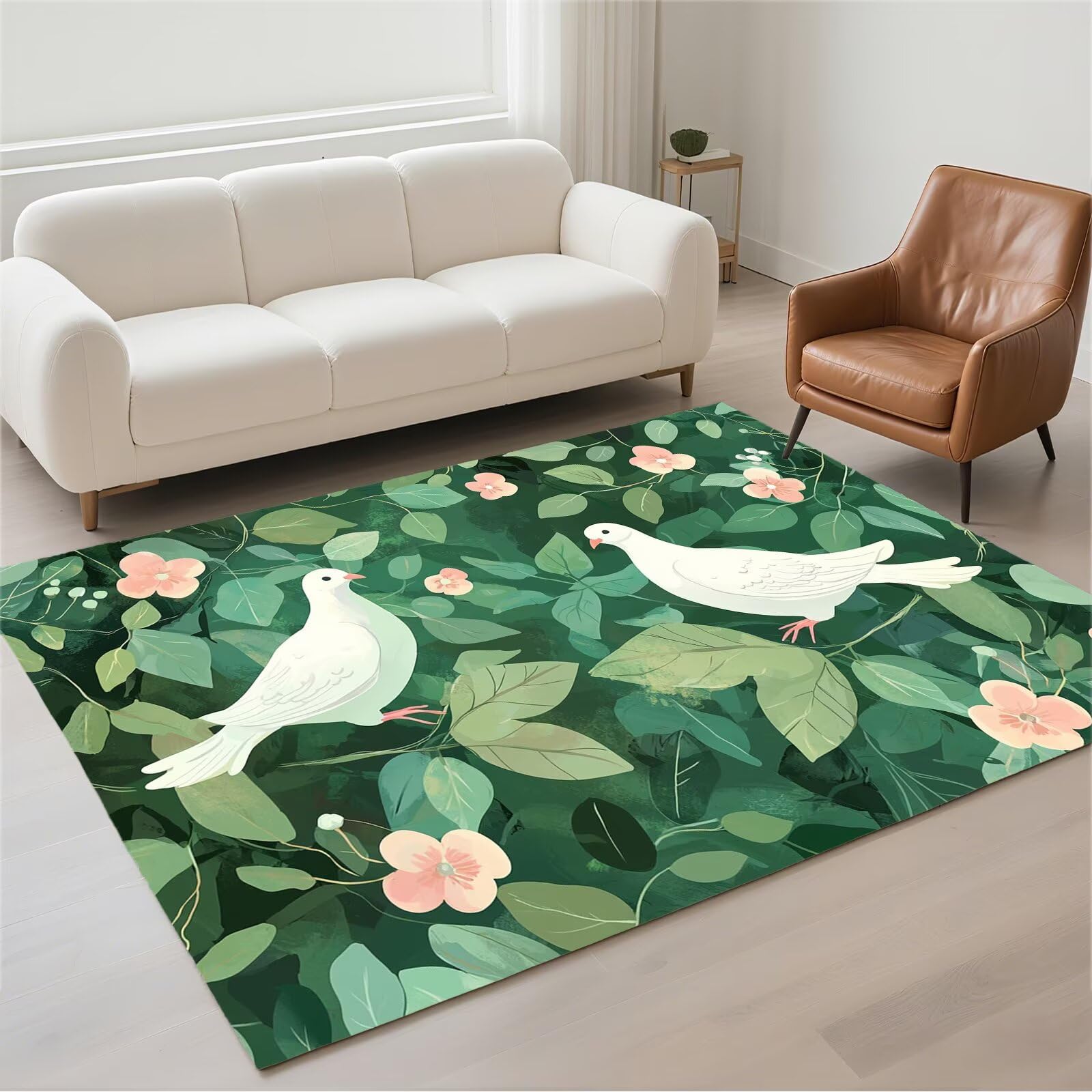 Tapis de chambre adulte moderne pour créer une ambiance cosy et verte