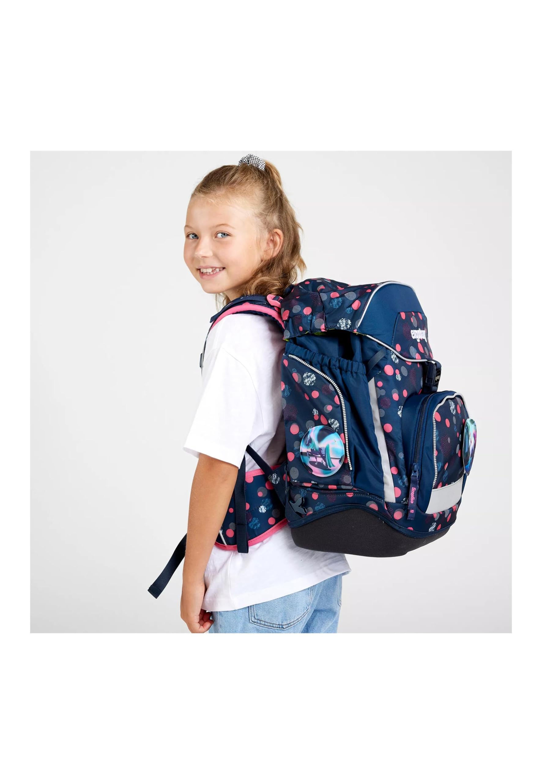 ergobag Pack Set ergonomischer Schulrucksack, Schulranzen, Vorgänger-Kollektion, flexibel 6-teilig 1.Klasse Grundschule