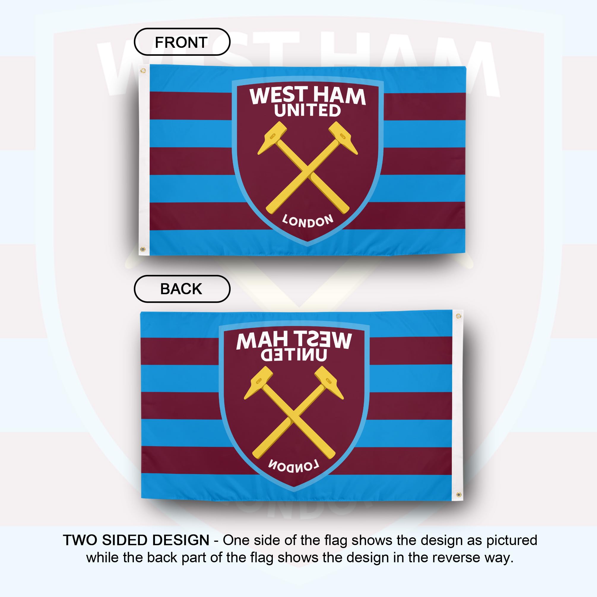 Desert Cactus West Ham United Flag Hammers Football Soccer 100