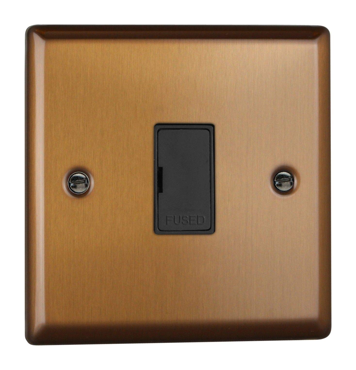 Varilight 13A Unswitched Fused Spur Brushed Bronze