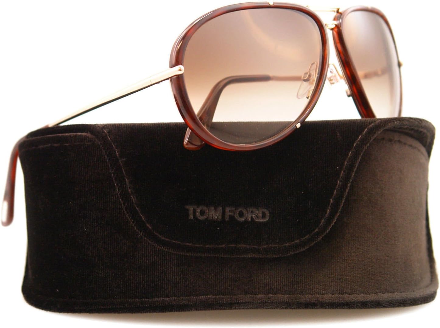 Tom Ford Cyrille FT0109 Sunglasses-28K Shiny Rose Gold (Gradient Rovex Lens)-63mm