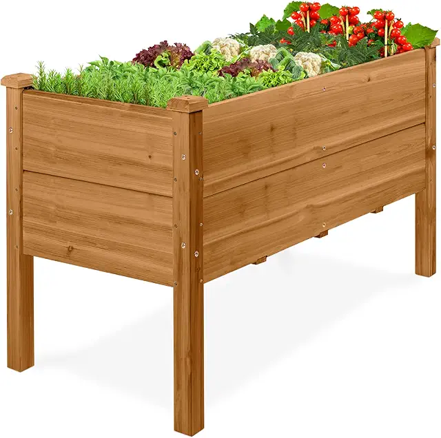 Cedar raised garden bed kit vegetable