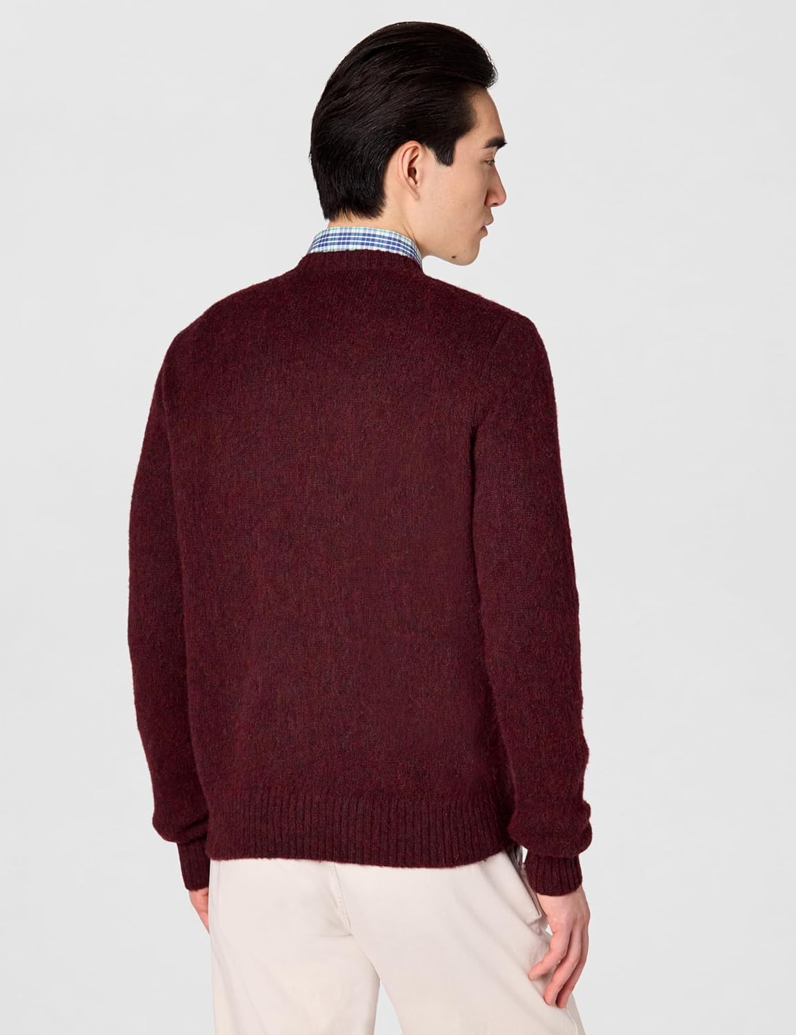 Brooks Brothers Mens Brushed Wool Crew Neck Sweater - Image 4