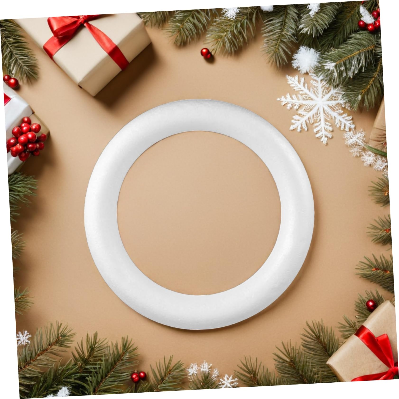 MAGICLULU 3pièces Kit de Cercles Mousse pour Couronnes DIY pour Décorations de Noël Mariages et Loisirs Créatifs