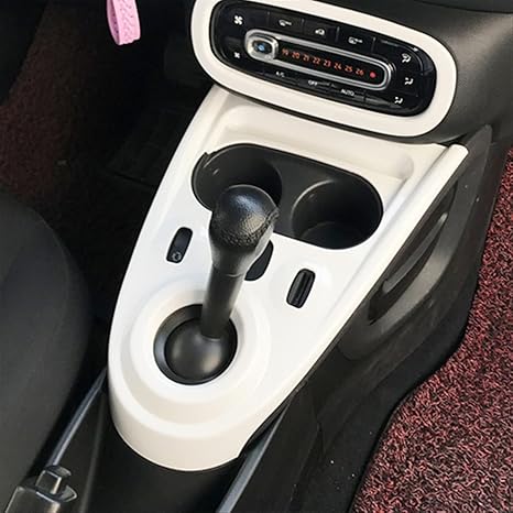 Amazon Co Jp 車のインテリアス ギアシフトパネルカバーインテリアデコレーションステッカーメルセデスフォースマート453フォーツーフォーフォーカースタイリングモディフィケーションアクセサリー 内装 装飾パーツ Color 白い 車 バイク