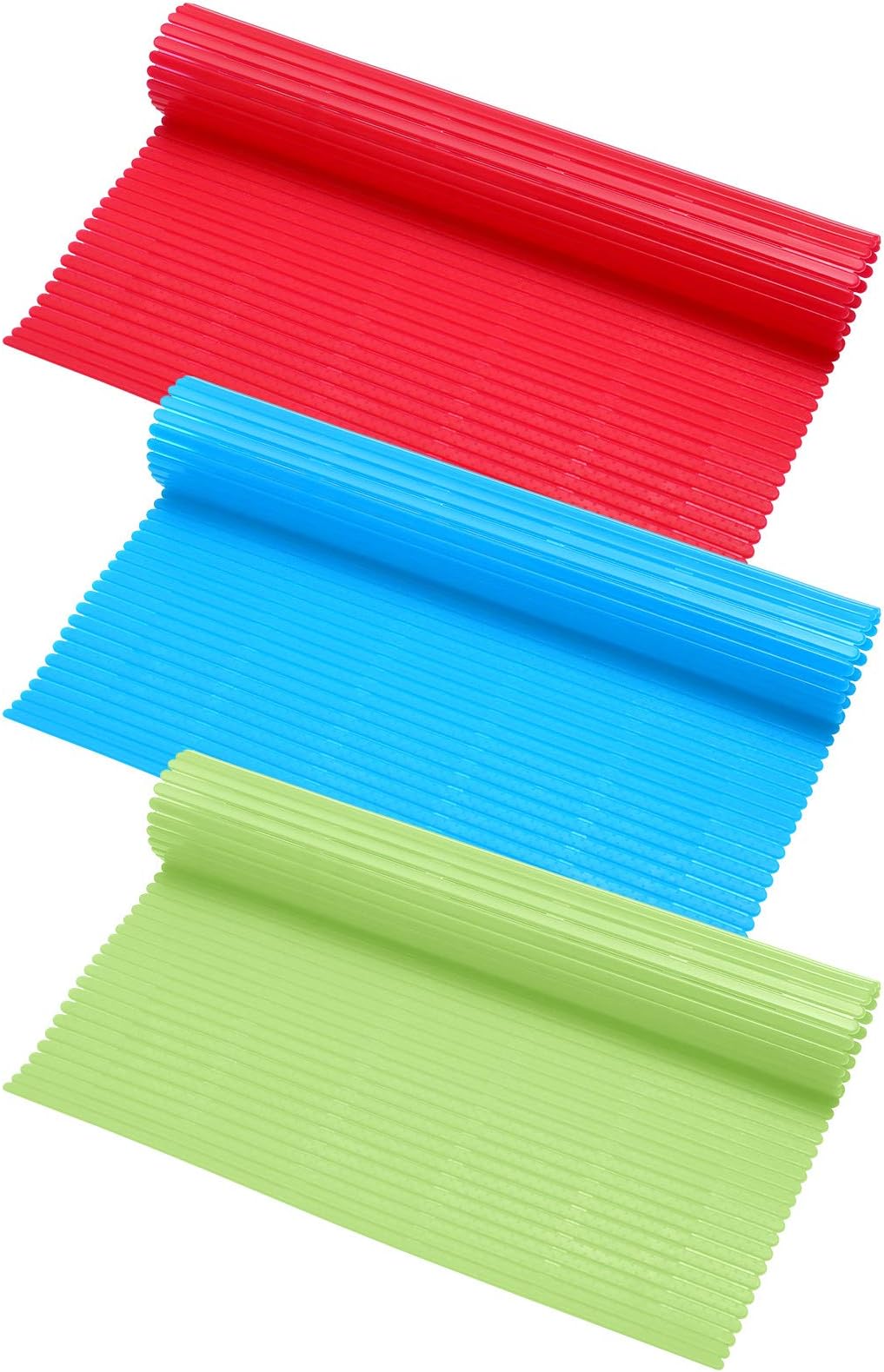 3 Pcs Plastic Sushi Rolling Mat Set - Non-stick Sushi Maker for Homemade DIY, Red, Blue, Green - Suitable for Kitchen Cooking & Home Gifts