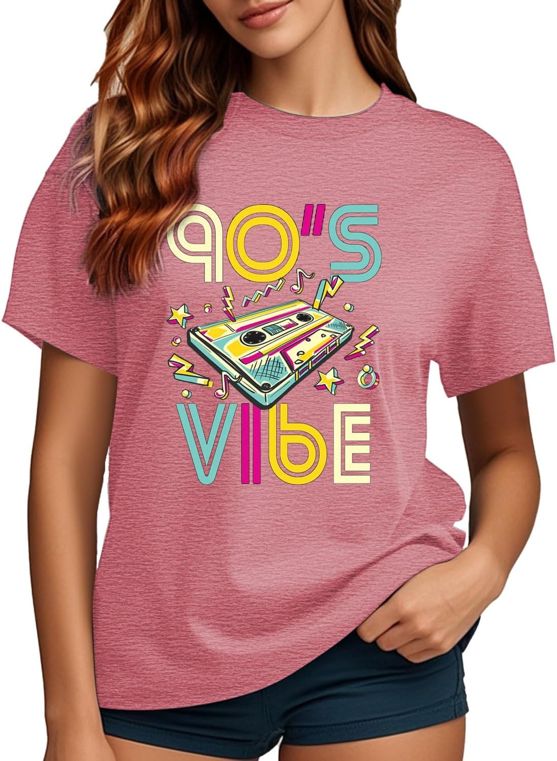80s Shirts for Women Girls Party T-Shirt I'am an 80's Kindas Girl Tops Vintage Graphic Tee - Image 3