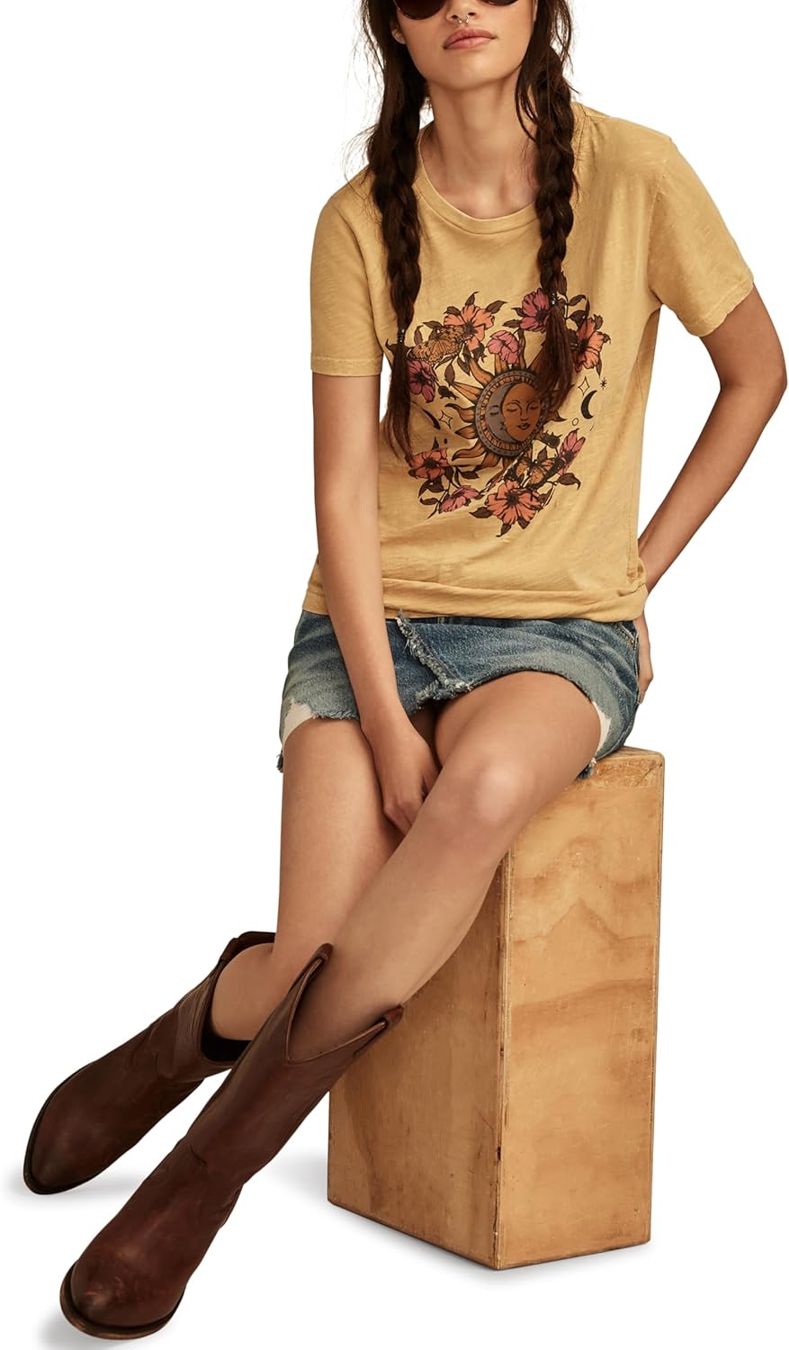 Lucky Brand Womens Lucky Brand Classic Crew Neck Tee - Image 4