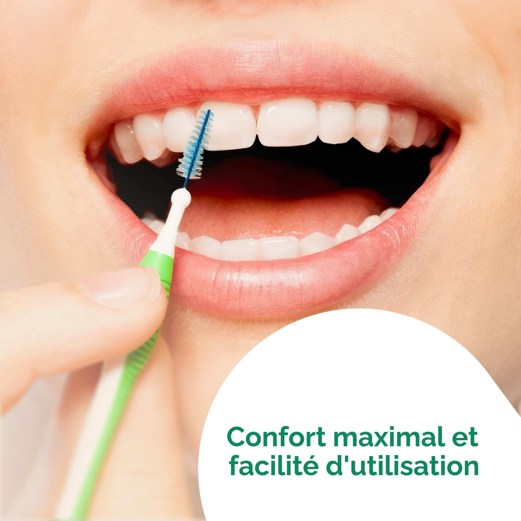 GUM TRAV-LER brossettes interdentaires | nettoyage en profondeur entre les dents | manche pliable | élimination de la plaque dentaire | 0.6mm, ISO 0 | Taille XS | Lot de 3x6 (+ 1 échantillon gratuit)