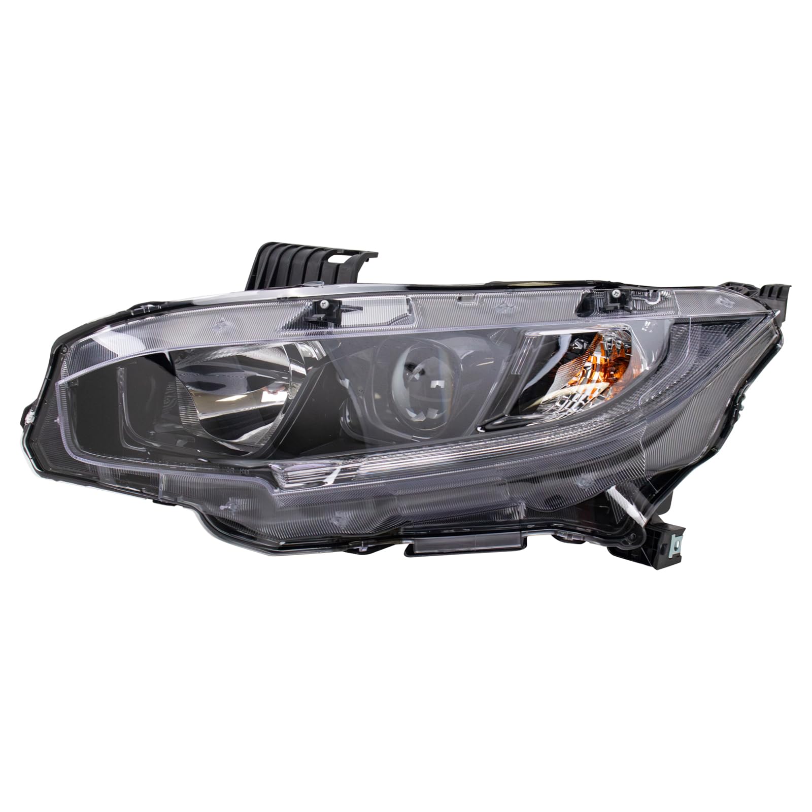 TRQ Driver Side Headlight Assembly Halogen Compatible with 2019-2021 Honda Civic HO2502192