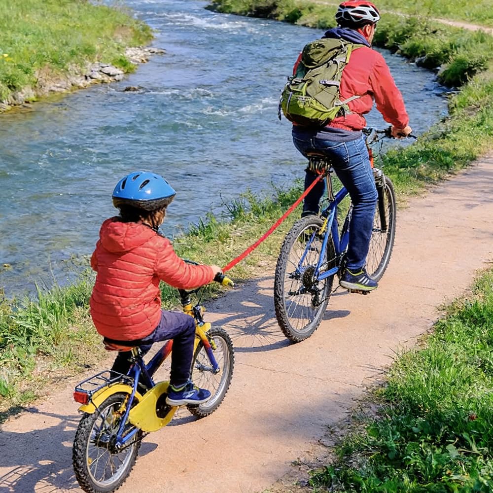 Corde de Remorquage de Vélo, Sangle avec Crochet de Sécurité, Capacité 500lb/225 kg