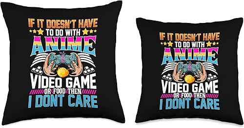 Miniatura 3 de Japonés Manga Anime Otaku Love Anime Video Comida Japonesa para Juegos Manga Amante Throw Pillow, 16x16, Multicolor
