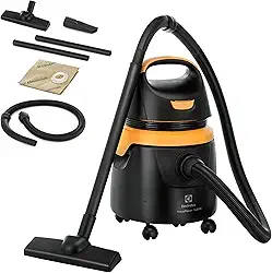Aspirador água pó Electrolux potente função sopro limpeza profunda 1400W 18L total 11L util protetor termico AQP20 220v