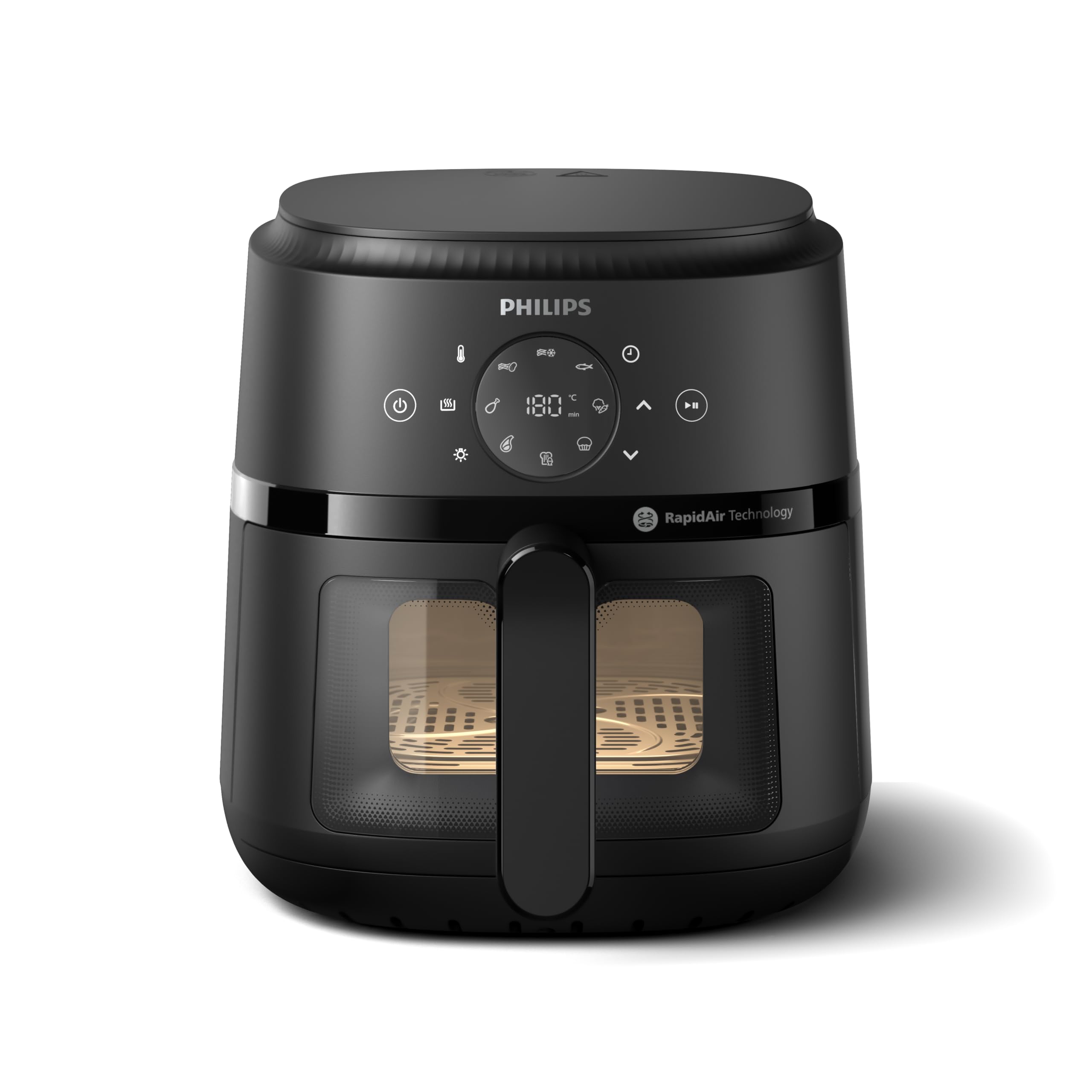 Airfryer 2000 Series - 4.2L, 1500W, Rapid Air Technology, Touchscreen, Cooking Window, Black - NA220/09