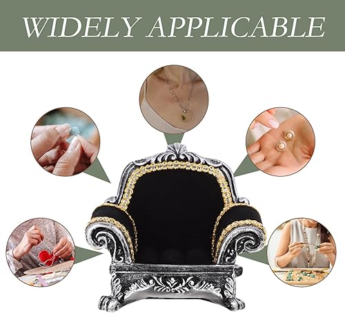 Miniatura 4 de Kichvoe Caja de joyería para sofá, caja de joyería de sofá de 3.9 in, caja de almacenamiento de joyería, soporte de exhibición para sofá, soporte