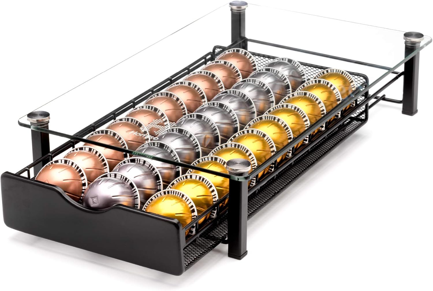 Porte-dosette Nespresso Vertuo en spirale. Support pour distributeur de capsules Vertuo. Support