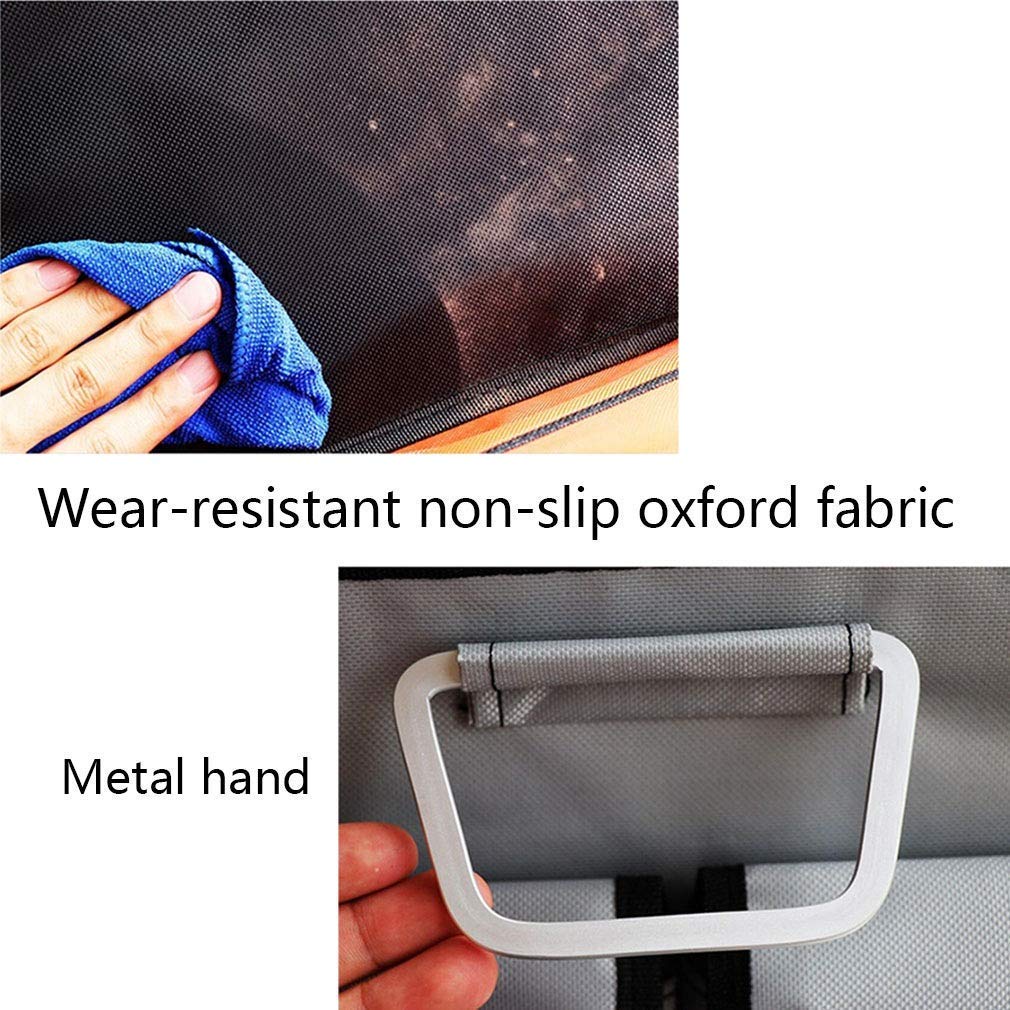 MU Grande boîte de rangement de voiture, boîte de rangement pliable, compartiments multi durables et imperméables,8,60 * 35 * 30cm