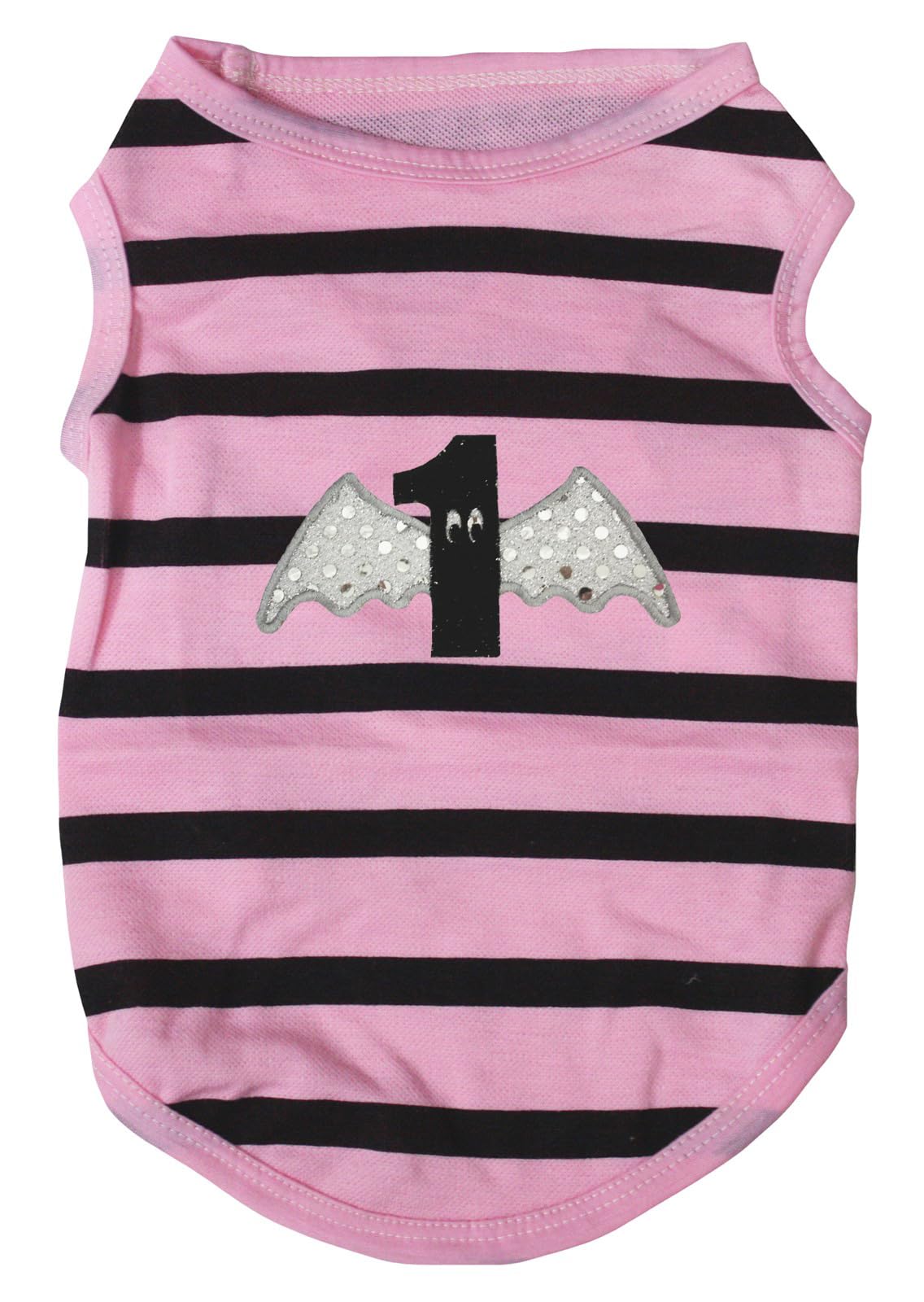 T-shirt pour chien rose et noir pour les balades printanières