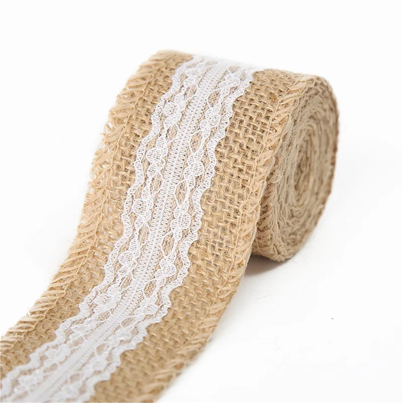 Jute Burlap Ribbon, Jute Burlap Ribbon White Lace Trim 1-10m