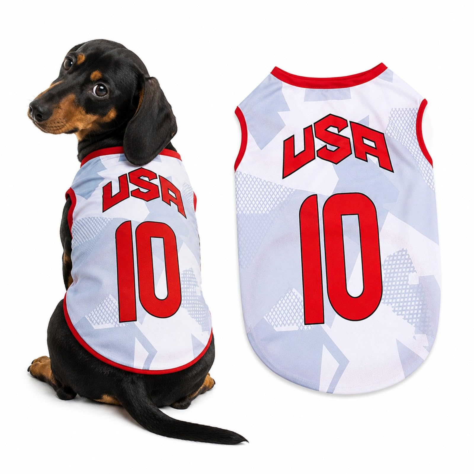 Dog Football Jersey, Breathable Pet Football Shirt for Small Medium Dogs, Sleeveless Polyester Dog Shirt, Sports Style Puppy Clothes for Walking, Parties, Outdoor Play and Pet Photos (I,3XL)
