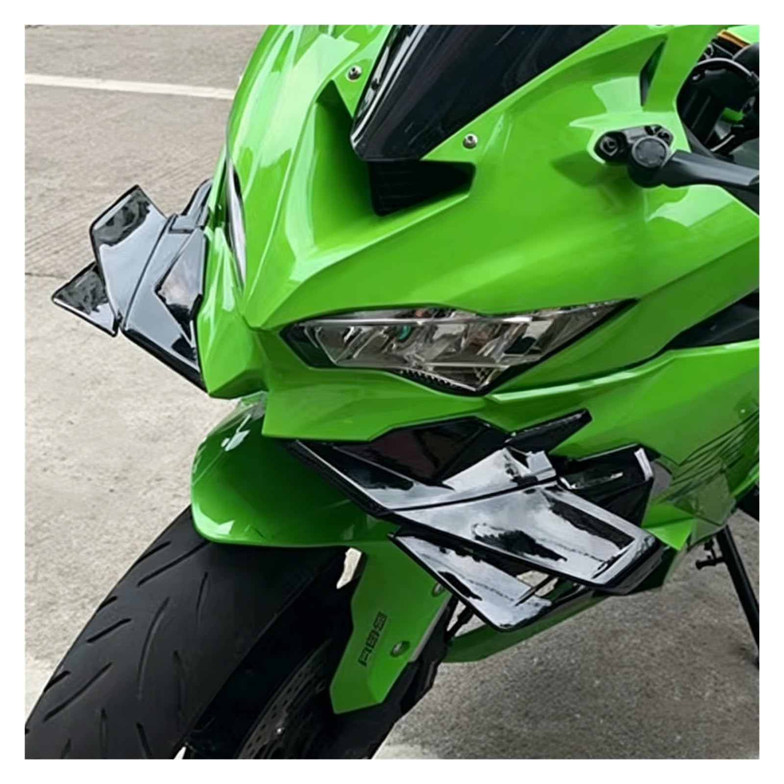 Kit spoiler aletta laterale aerodinamico for motocicletta