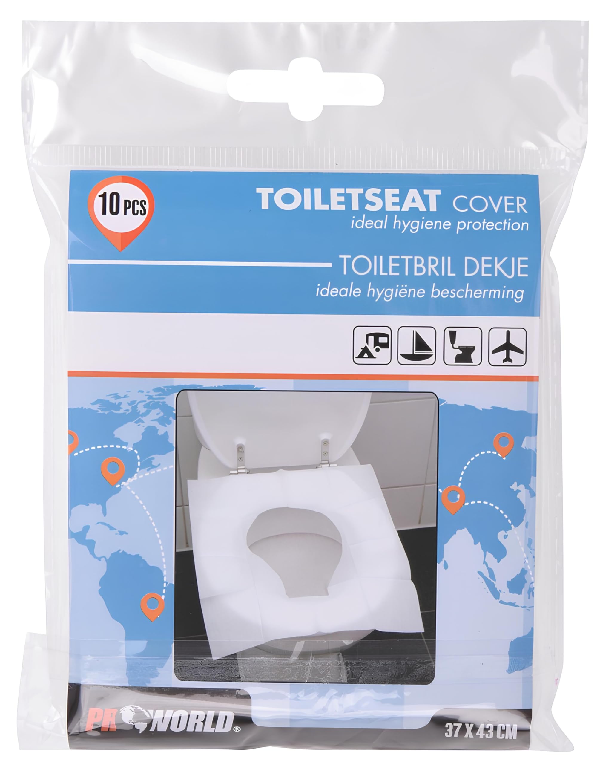 Urbn-Living Set Of 10Flushable Disposable Toilet Seat Covers from B&Q