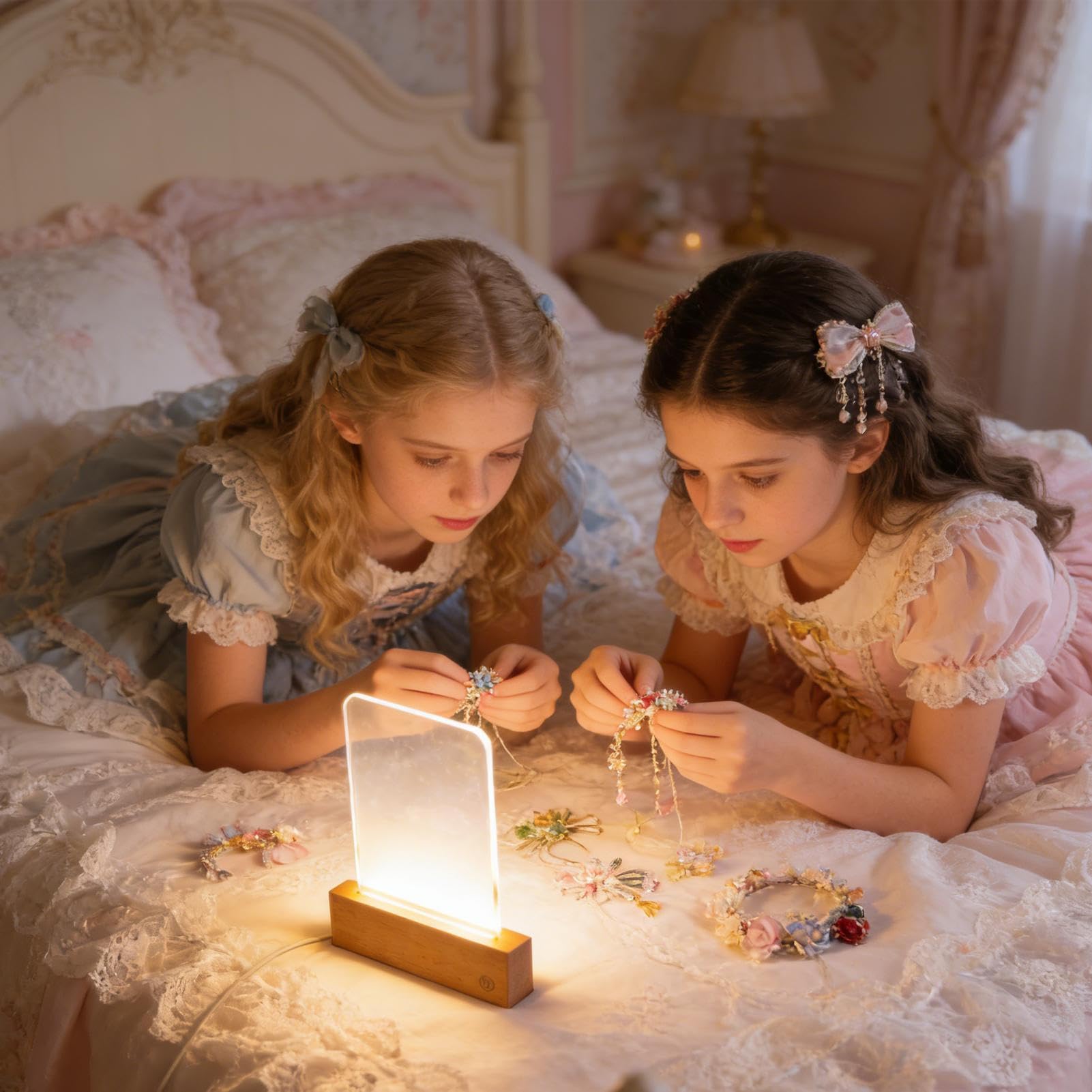 Luz de Libro Plana Recargable Lámpara Recargable con Colores y Luz Clara | Luz de Lectura LED con Brillo Regulable Clara y para Dibujar para la Cama para Hombres y Mujeres para Estudiar en la Cama