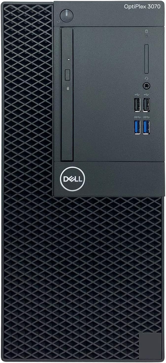 Dell OptiPlex 3070 MT Tower Desktop Computer - 9th Gen Intel Core i3-9100 Quad-Core CPU up to 4.20GHz, 32GB DDR4 Memory, 512GB SSD + 1TB Hard Drive, Intel UHD Graphics 630, DVD Burner, Windows 10 Pro