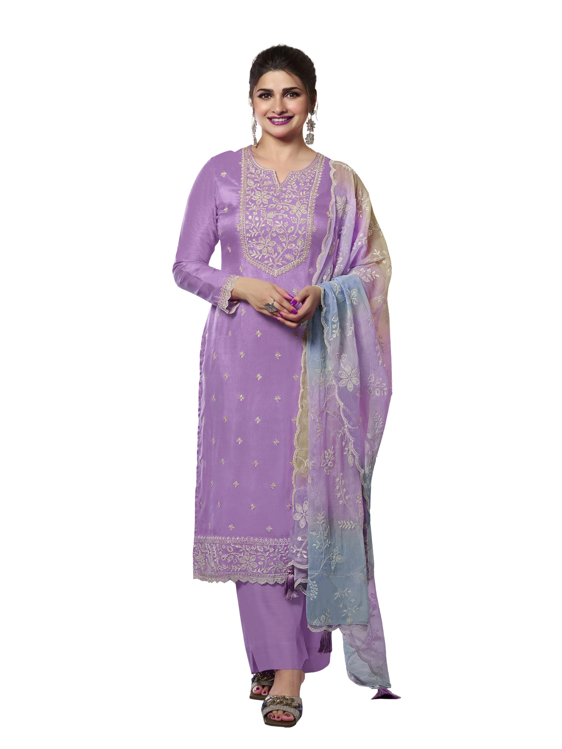 trendmalls Women’s Cotton Silk Embroidery Sequence Work Salwar Suit Dupatta Set For Women-picture-49