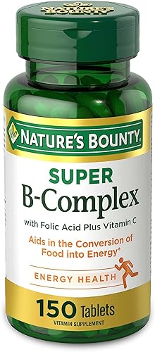 Complejo B con ácido fólico más Vitamina C de Natures Bounty 150 tabletas EA 74312131684 paquete de de 2 1 1