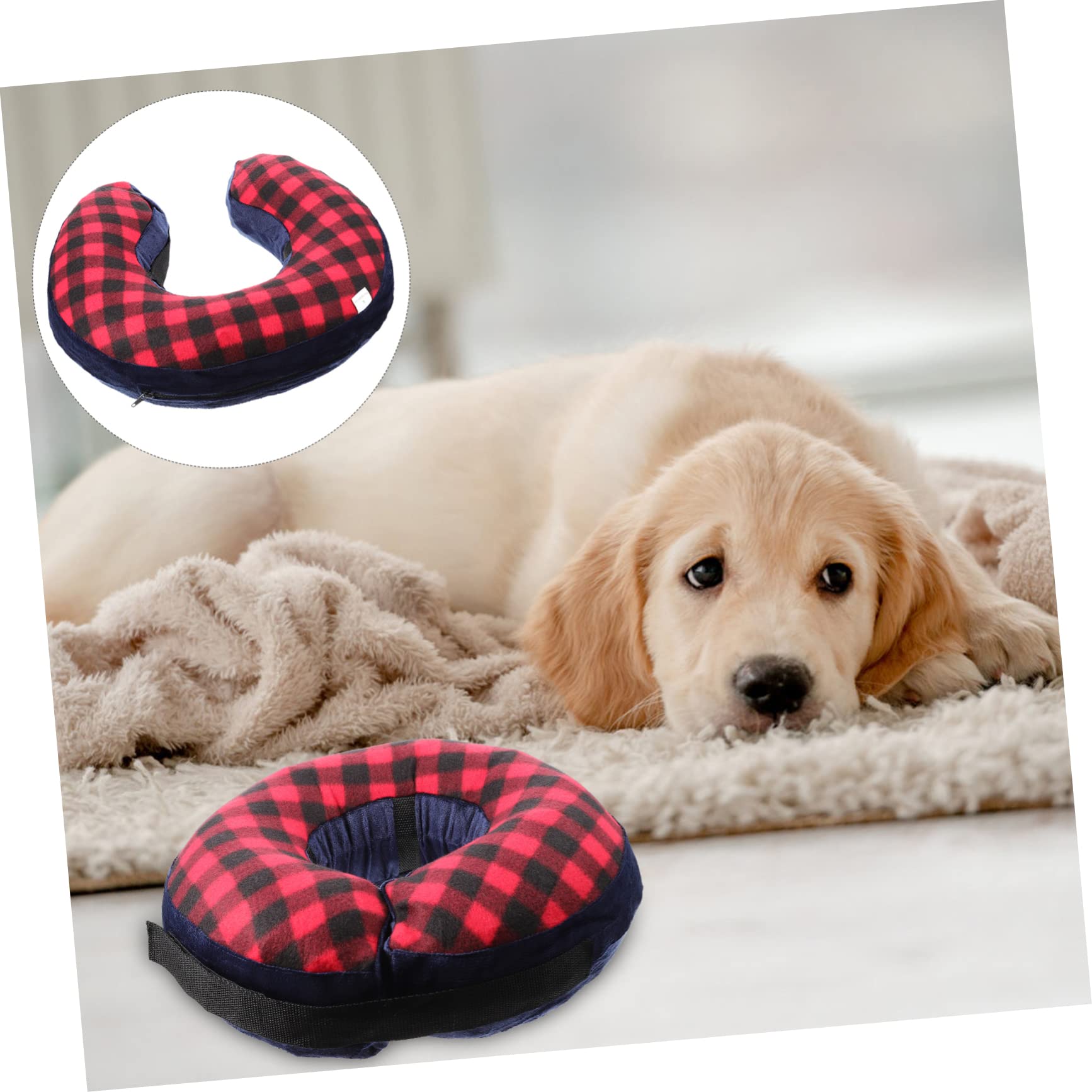 SUPVOX 3pezzi Collare Inflabile Per Per Cani e Gatti Protezione Comfort Per Dopo Intervento Design Innovativo Forma Di Donut Facile Da Indossare Leggero e Sicuro Per Evitare Leccate e