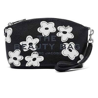 Marc Jacobs The Daisy Beauty Bag Cosmetic Case Black/White, Leather