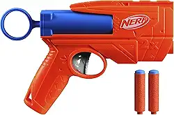 Nerf N Series Ward, Lançador em plástico azul e laranja com 12 dardos Nerf N1 (compatíveis apenas com lançadores N Series), para crianças a partir de 8 anos