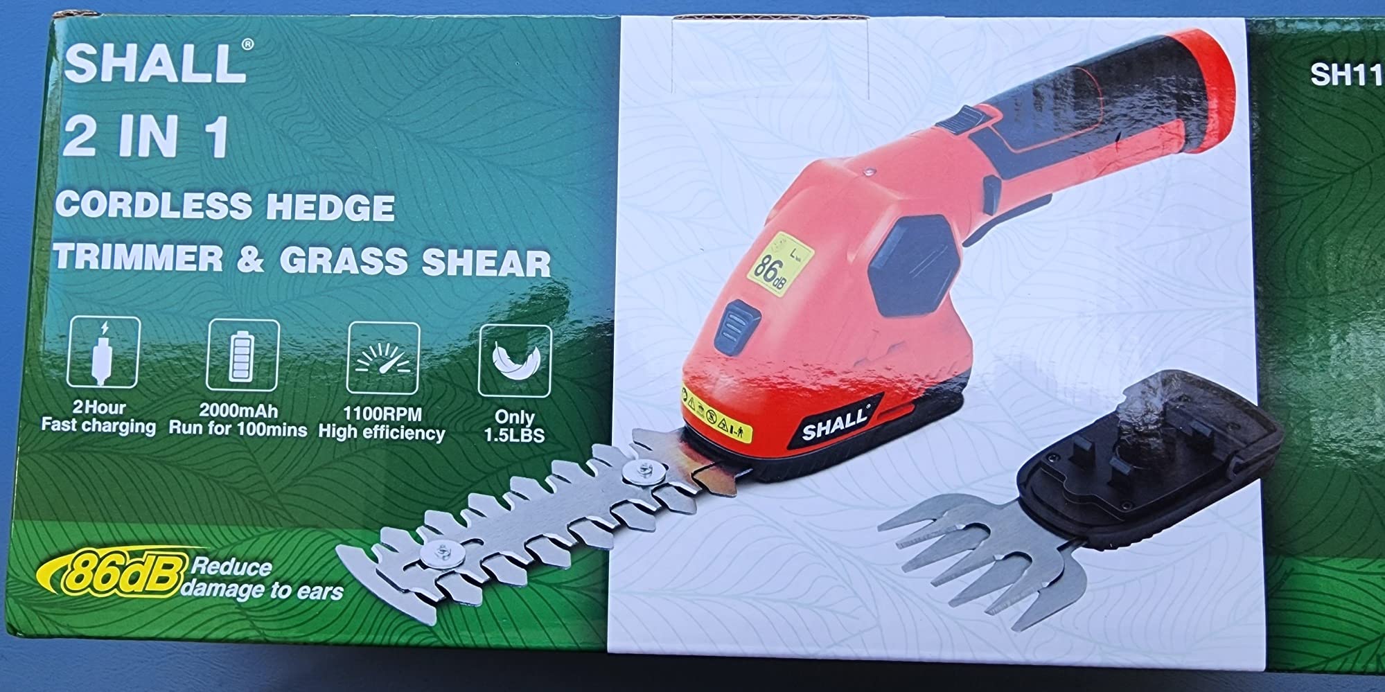 8/mo Finance SHALL Cordless Grass Shear & Hedge Trimmer 7.2V