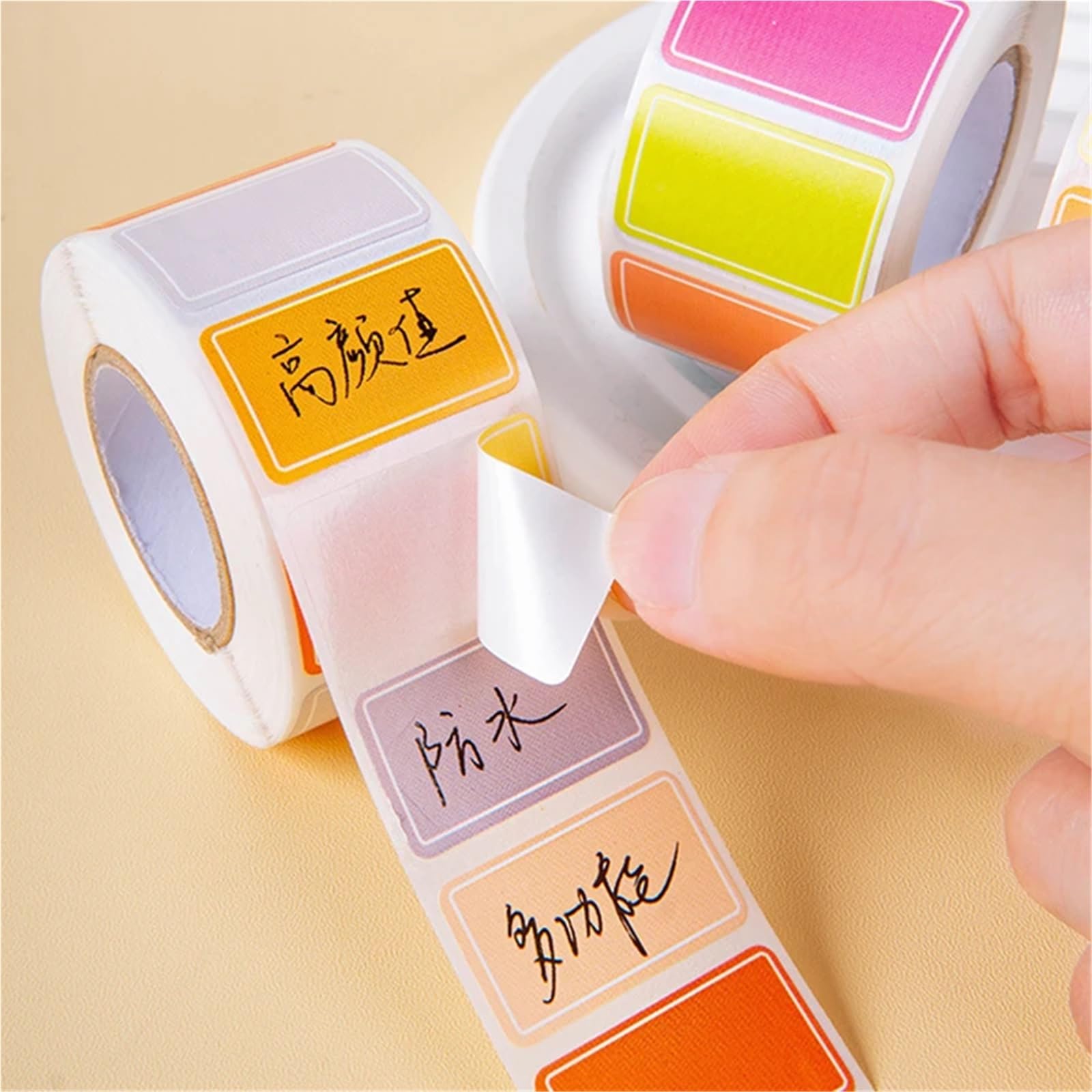 Lot de 10 rouleaux d'étiquettes autocollantes en papier artistique, inscriptibles, autocollants décoratifs pour notes, agendas, planificateurs, matériaux de bricolage imperméables (800 pièces SP
