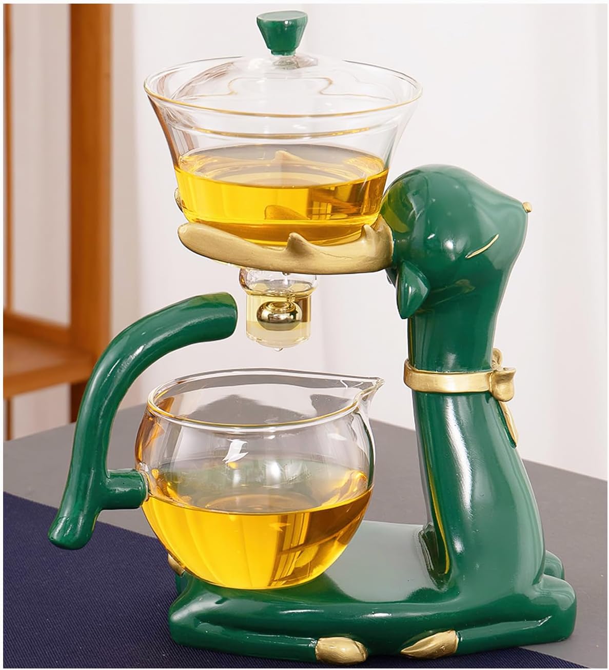 Tea Pot, Lazy Kungfu Drip Teapot with Infuser
