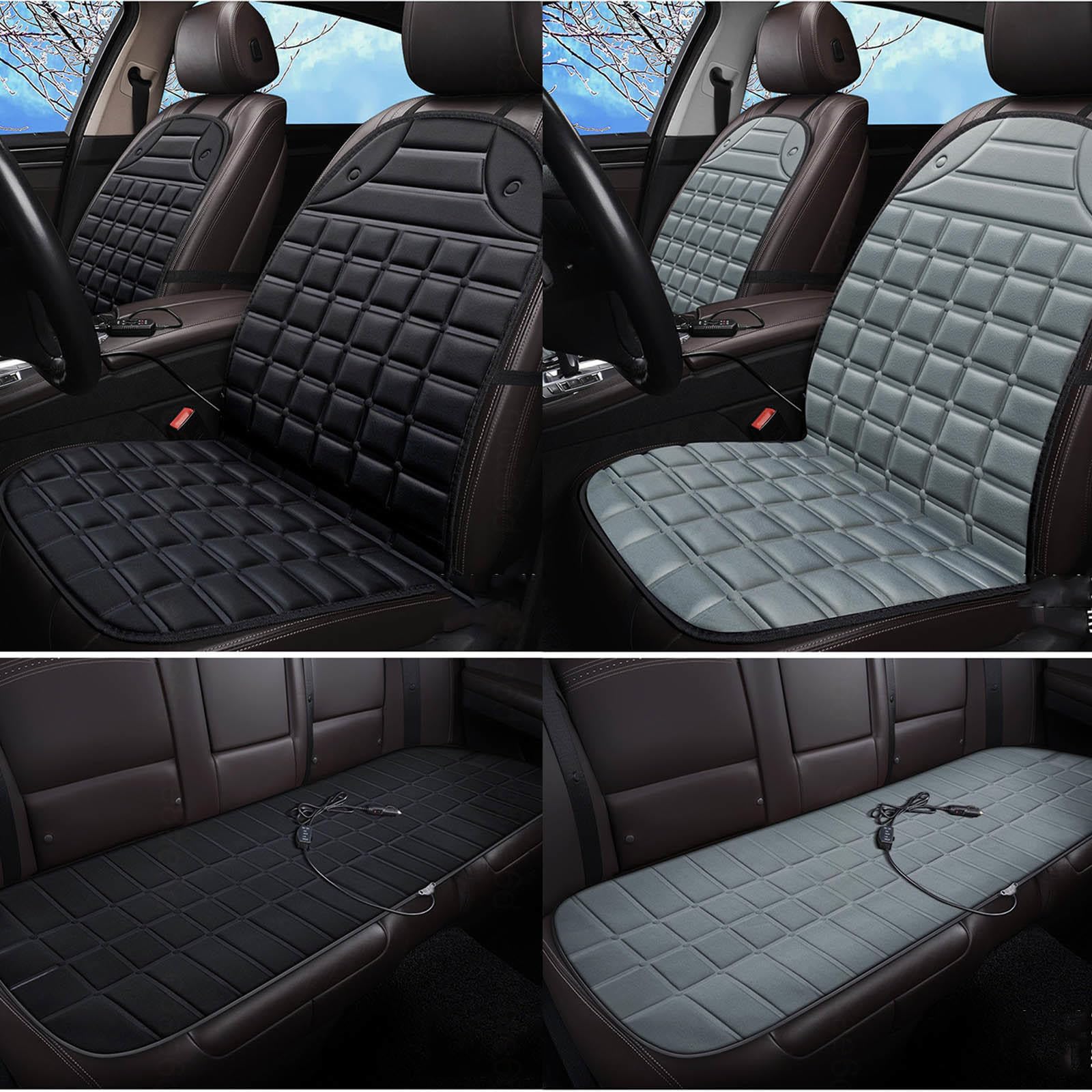 Cojín para Coche es Muy práctico en Invierno,Gray-Fiveseat