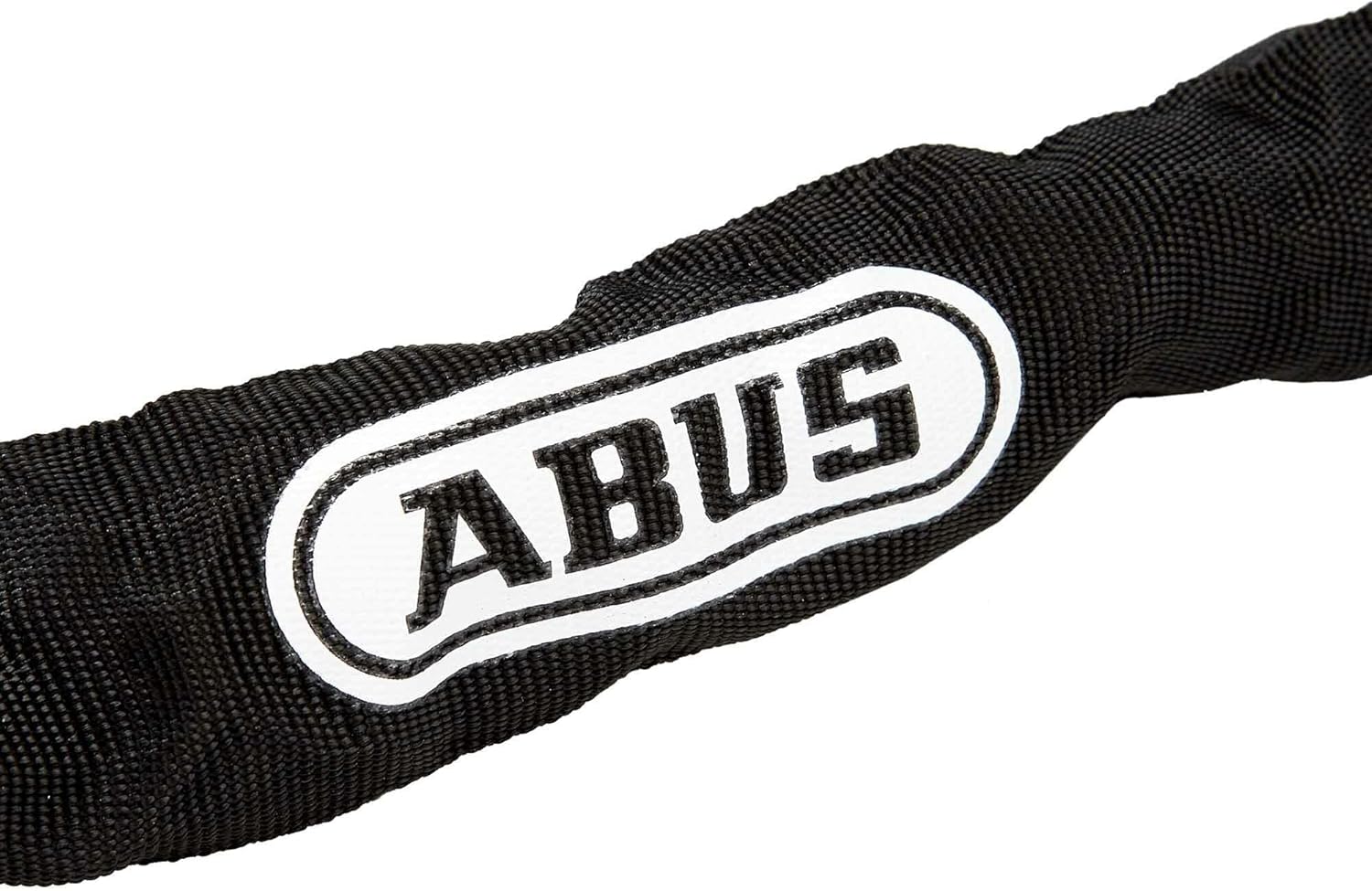 ABUS Steel-O-Chain 8807K Chain Lock - Flexible Hardened Steel Bike Lock - ABUS Security Level 8-85 cm - Black