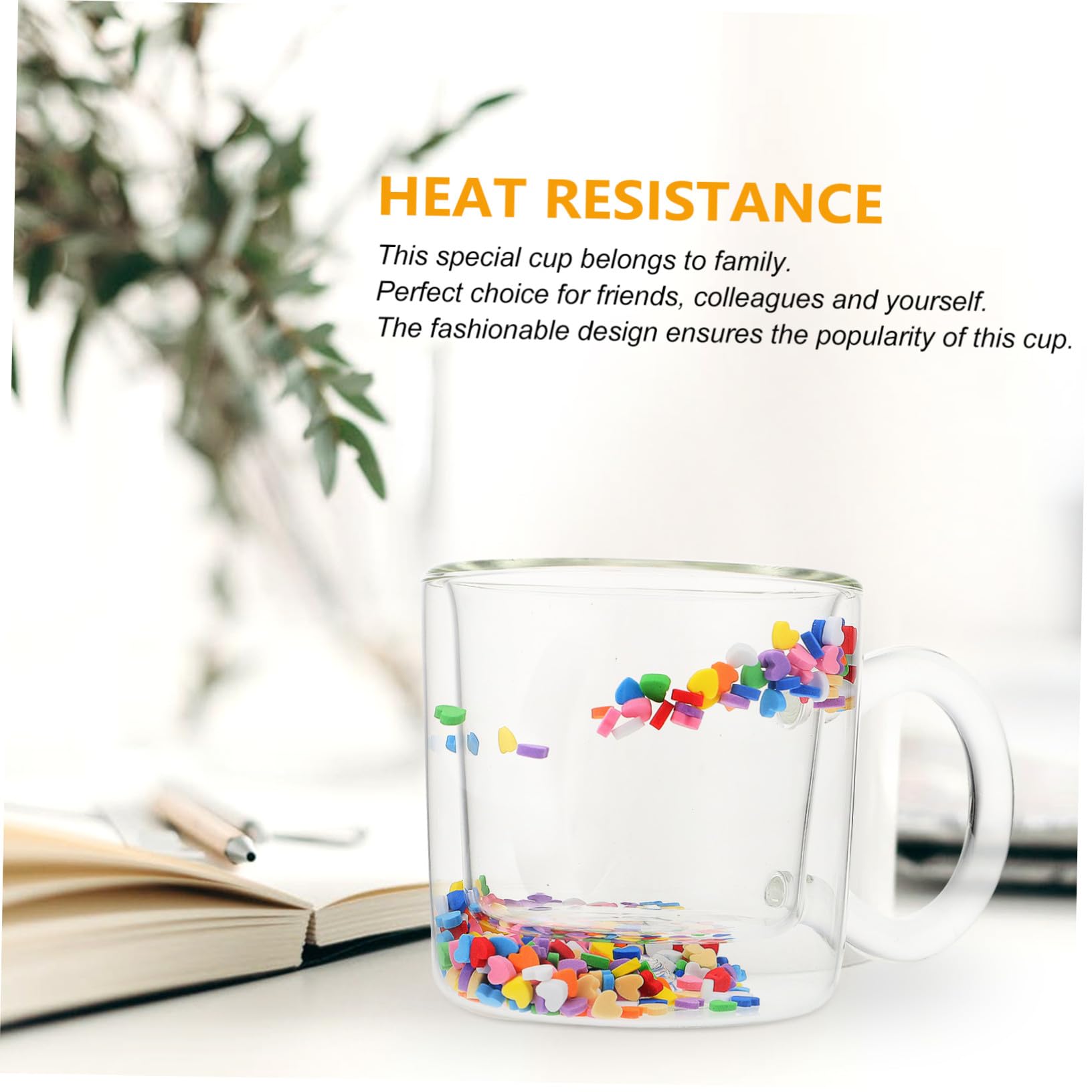 Doppelwandglas Teetasse aus Hitzebeständigem Glas mit Kreativem Design Multifunktionaler Heimpokal für Kaffee Tee und Saft im Alltag