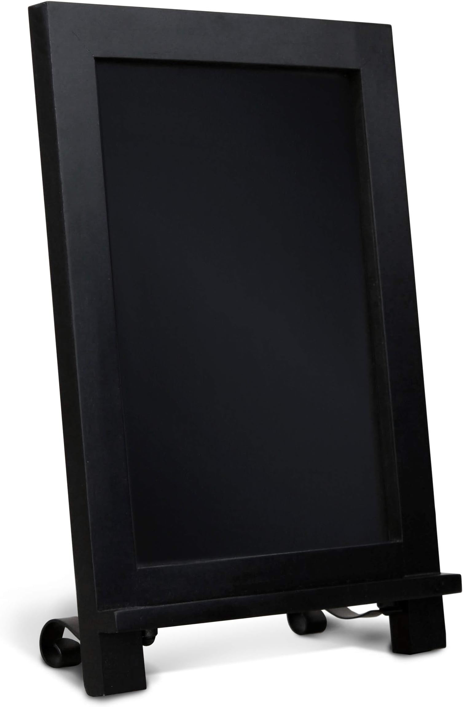 Black Wooden Tabletop Chalkboard with Legs/Vintage Wedding Table Sign/Small Kitchen Countertop Memo Board/Antique Wooden Frame