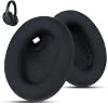 Almohadillas de tela para Sony WH-1000XM4 - Negro | para audífonos WH1000XM4 (XM4), hechas con tela transpirable y suave y espuma viscoelástica de aislamiento de sonido 1