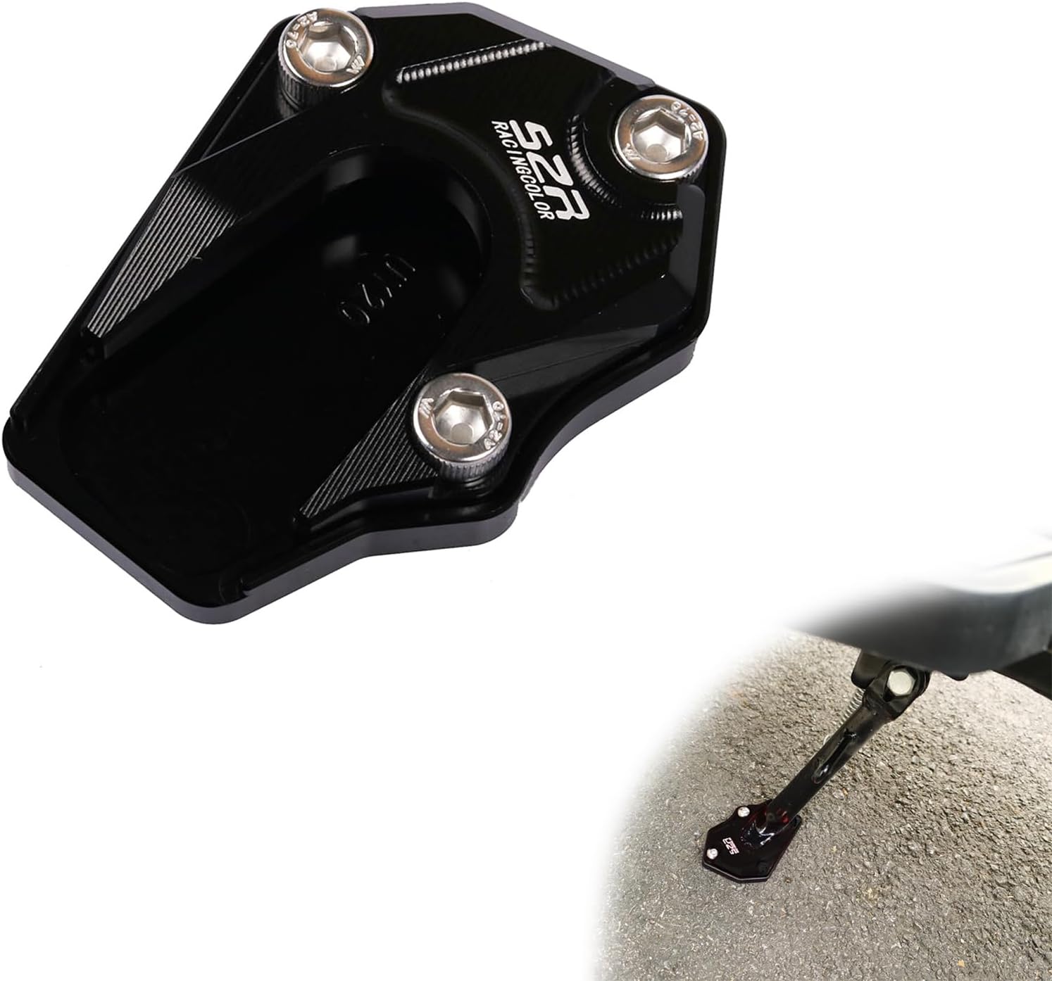 Motorcycle Kickstand Foot Side Stand Extension Pad