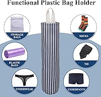 Vista 4 de TOGETRUE Soporte para Bolsas de Plástico, Soporte para Bolsas de Comestibles de Montaje en Pared, Organizador Reutilizable para Bolsas de Basura
