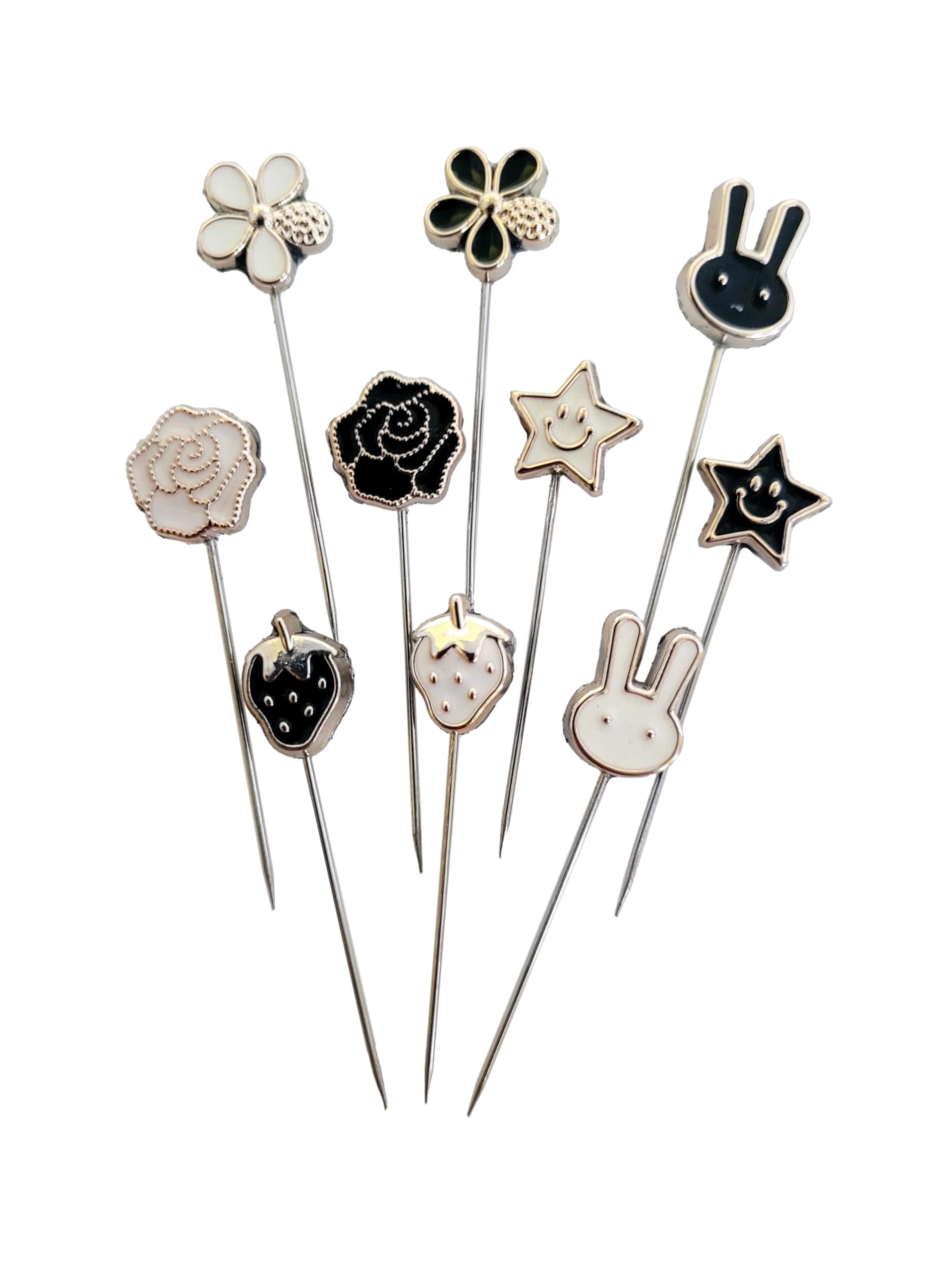 MeiSie cute black & white scarf pins set of 10 pcs/hijab pin/needle pin/laple pin (B0C6Y13L7R) Amazon Price History, Amazon Price Tracker