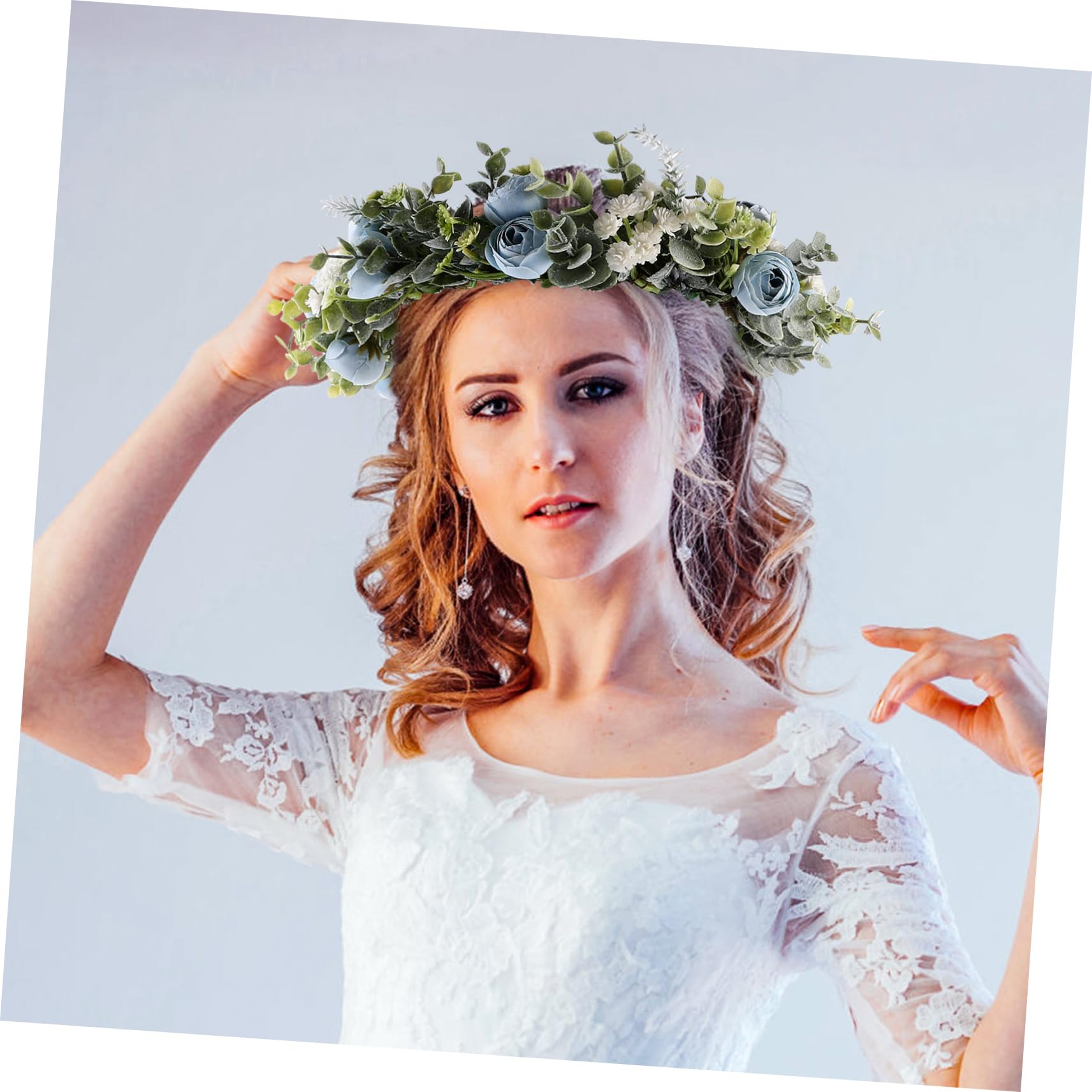 Housoutil 3stücke Braut Haarkranz Aus Hochzeits-haaraccessoire Blau Für Hochzeitsfeiern Und Verlobungen Leicht Und Tragbar Passt Zu Jedem Outfit